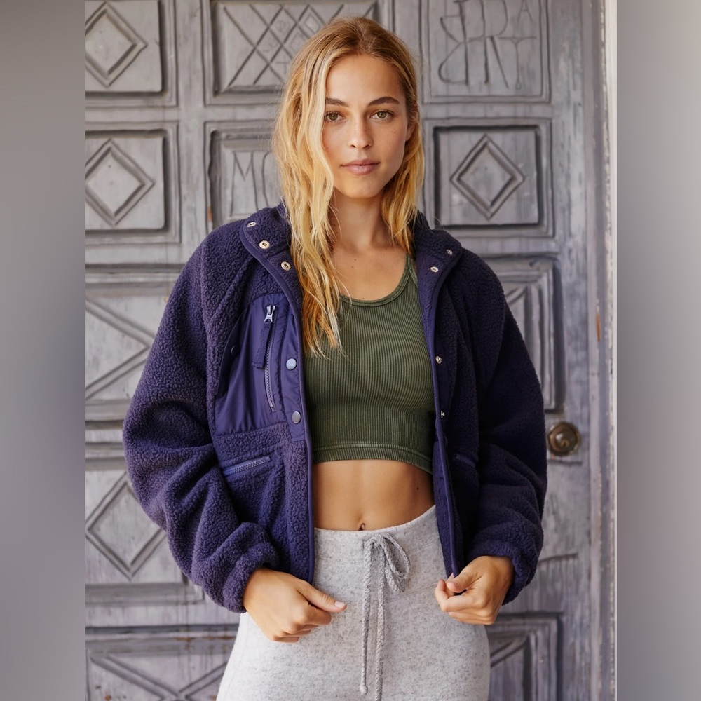 Free People Hit the Slopes fleece jacket